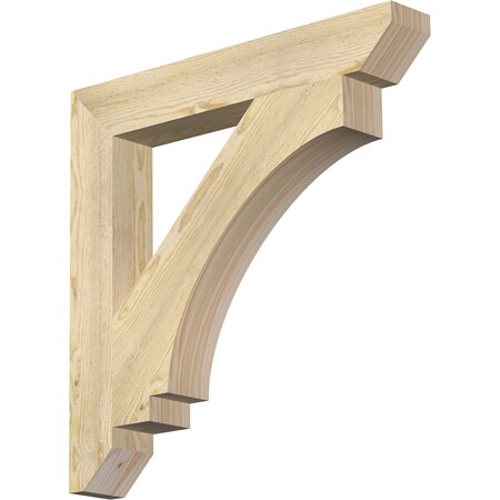 Ekena Millwork Imperial Slat Rough Sawn Bracket, Douglas Fir, 4"W x 28"D x 28"H BKT04X28X28IMP06RDF
